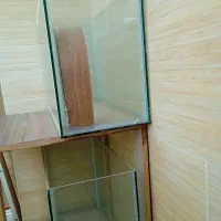 شیشه آکواریوم دو عدد با پایه دو طبقه