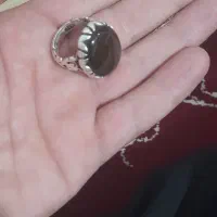 انگشتر عقیق.معاوضه فقط با زبرجد|جواهرات|مهران (ایلام), |دیوار