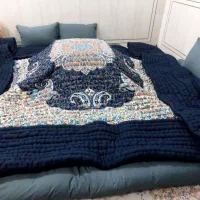 لحاف کرسی مدل میرزا با کوسن های چهارگوش زیبا و نرم