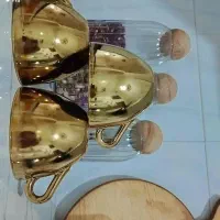 ۱۲ عدد استکان طلایی|ظروف سرو و پذیرایی|سرپل ذهاب, |دیوار