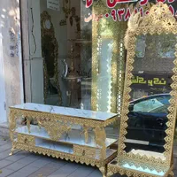 ‌ست اینه وشمعدون کنارسالنی اینه قدی اینه کنسول|صنایع دستی و سایر لوازم تزئینی|مشهد, رده|دیوار