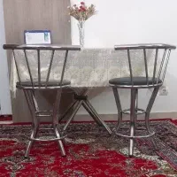 میز غذا خوری استیل  چهار نفره