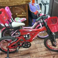 دوچرخه۱۶ در حد نو صورتی دوچرخه۱۶ کمک فنردار