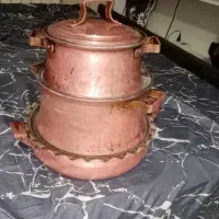 ست ۳تیکه قابلمه (مسی قدیمی)