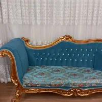 مبل ۱۰نفربامیزنیمه استیل سالم|مبلمان خانگی و میز عسلی|مشهد, طلاب|دیوار