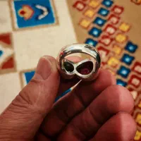 انگشتر الماس سیاه یاقوت دانه اناری|جواهرات|بجنورد, |دیوار