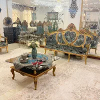 مبل سلطنتی 9نفره همراه با میز ناهارخوری ده نفره