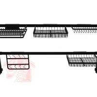 آبچکان روی سینک آلومینیومی مشکی|آبچکان و نظمدهنده ظروف|تهران, خاک سفید|دیوار