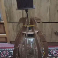 لوستر شیشه ای طرح چوب