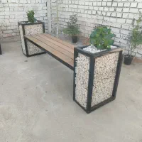 انواع نیمکت ساده،گلدان دار،گابیون دار|صندلی و نیمکت|اصفهان, قهجاورستان|دیوار