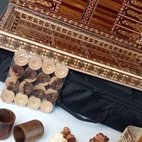 تخته نرد شطرنج خاتم در سه طرح با مهره تاس کاپ کیف|اسباببازی|تهران, کاشانک|دیوار
