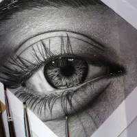 نقاشی/طراحی چهره/سیاه قلم|تابلو، نقاشی، عکس|شیراز, امام حسین|دیوار