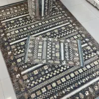 کناره فرش میکروفیلامنت قشقایی