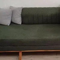 مبل سبز با جلومبلی