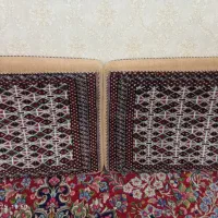 فرش 1.5در1 و پشتی دست باف