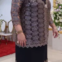 کت و پیراهن حلقه ای کوتاه سایز ۴۸ تا ۵۲