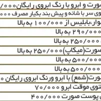 استخدام یک خانم برای انجام اصلاح صورت در آرایشگاه