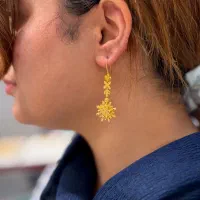 گوشواره طلا بدون اجرت/خوش نما