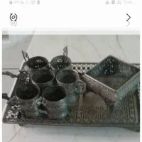 سینی و جای فنجان سیلور