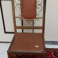 صندلی فلزی فرفروژه کاملاً سالم