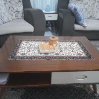 میز عسلی ومیز وسط چوبی