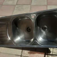 سینک دو لگن البرز ورق ضخیم