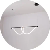 لوستر مدرن سقفی فلکسی 360بی نهایت 100سانتی کد00103