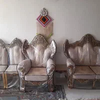 مبل سلطنتی 9نفره  در حد نو یک ساله خریداری شده|مبلمان خانگی و میز عسلی|اصفهان, کنگاز|دیوار