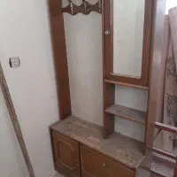 کمد ایستاده چوبی آینه دار