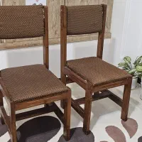 دو عدد صندلی چوبی نو‌
