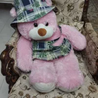 عروسک خرسی صورتی