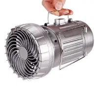 چراغ کمپینگ خورشیدی دارای پنکه و پاوربانک