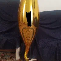 گلدان طلایی شلف نردبانی تابلو فرش