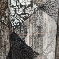 گبه رنگ طوسی|گلیم، جاجیم، گبه|قم, شاه ابراهیم|دیوار