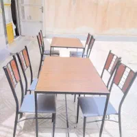 دو دست میز وصندلی غذاخوری