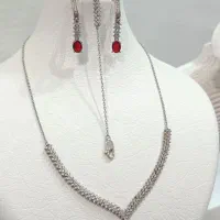 ست میکرو با طرح یاقوت سرخ ویتنام از نقره شـاهـکار|جواهرات|ارومیه, |دیوار