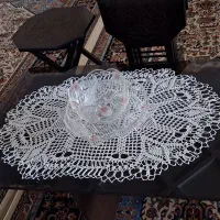 میزجلومبلی وچهارتاعسلی تاشو قهوه ای درحدنو
