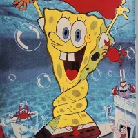 گلیم فرش طرح باب اسفنجی