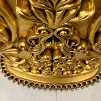 ساعت تمام چوب ورق طلا|بوفه، ویترین، کنسول|تهران, ازگل|دیوار