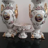 گلدان  وشکلات خوری گل برجسته