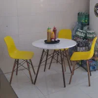 میز و صندلی کاملا سالم بدون شکستگی و کدر شدگی