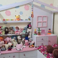 تخت و کمد طرح کلبه