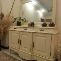 کنسول  سه درب با اینه بزرگ و جاکفشی دو درب ست|بوفه، ویترین، کنسول|تهران, گرگان|دیوار