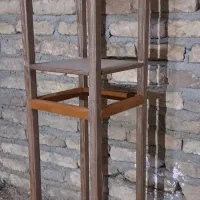 لوستر اویز پلکسی و دکور چوب