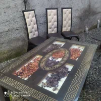 مبل هفت نفرومیزنهارخوری چهارنفر|مبلمان خانگی و میز عسلی|سنگر, |دیوار