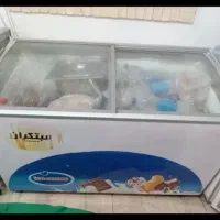 یخچال بستنی دو درب کشویی دست دو سالم سالم