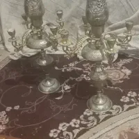 آینه شمعدان شمعدونی یک جفت شمدانی قدیمی|صنایع دستی و سایر لوازم تزئینی|محمدشهر, همایون ویلا|دیوار