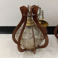 لوستر اتاق چوبی