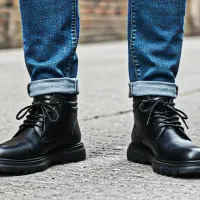 نیم بوت تمام چرم سایز ۴۳