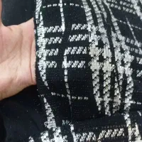 پارچه مشکی با بافت نقره ای مجلسی|لباس|قرچک, شهرک طلائیه|دیوار
